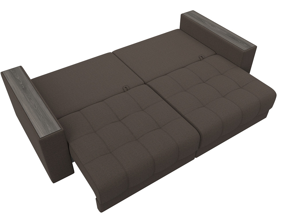 Диван прямой с декором Лига-049 НПБ (амур 05 коричневый) Диван прямой с декором Лига-049 НПБ (амур 05 коричневый)