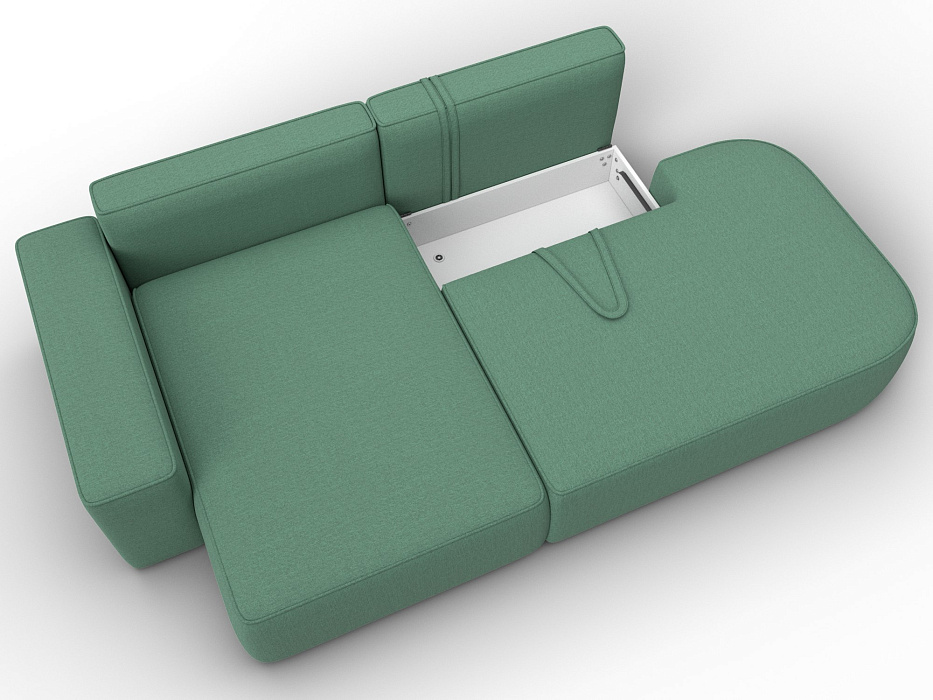 Диван угловой Лига-065 БП угол левый (амур 11 зеленый) Диван угловой Лига-065 БП угол левый (амур 11 зеленый)