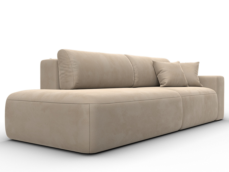 Диван прямой Лига-036 НПБ Модерн подлокотник справа (seven 729 бежевый)