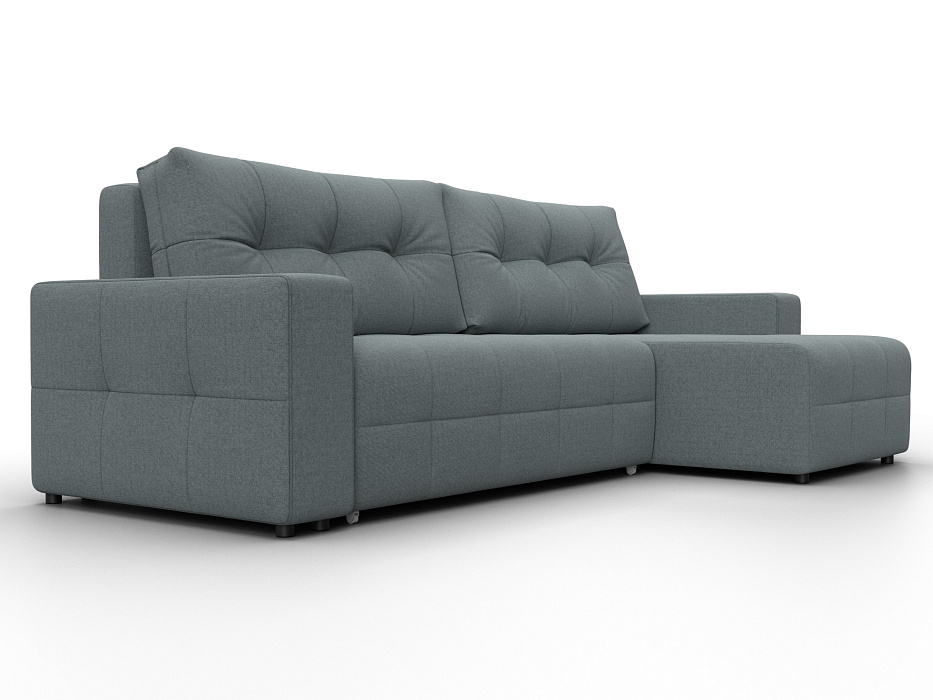 Диван угловой Лига-122 угол универсальный (амур 07 серый)