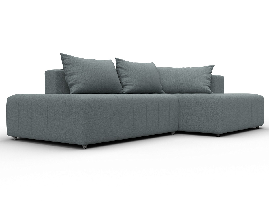 Диван угловой Лига-103 НПБ угол правый (амур 07 серый)