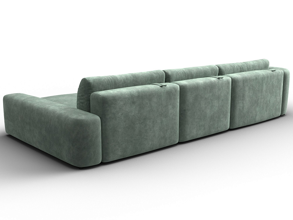 Диван угловой Лига-066 НПБ Лонг угол правый фото в интернет-магазине Лига Диванов