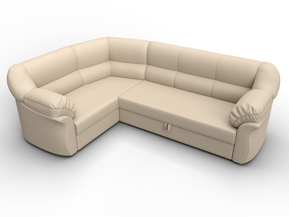 Диван угловой Карнелла левый угол (бежевый)