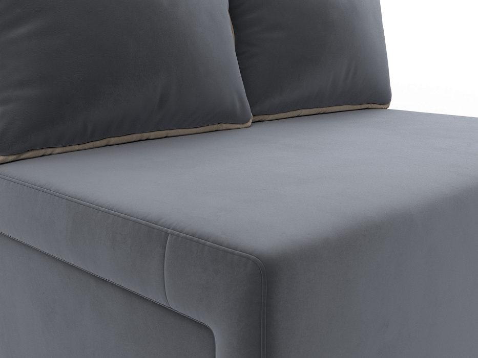 Диван прямой Лагуна (seven 17 серый;seven 729 бежевый)