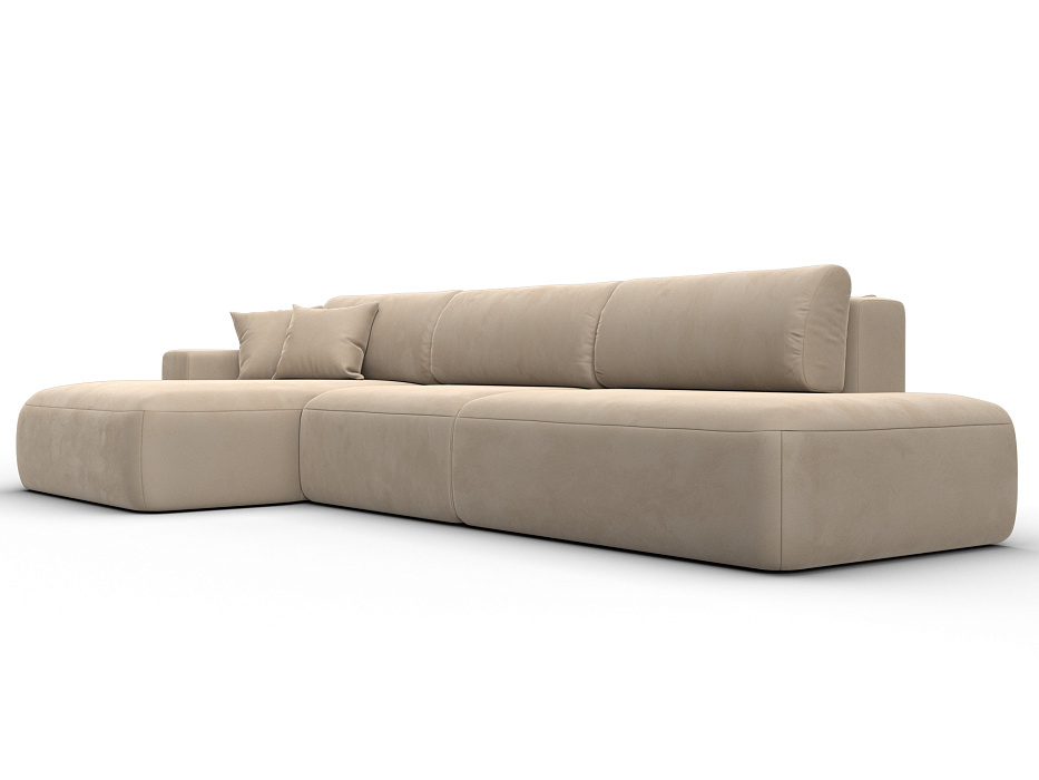 Диван угловой Лига-036 НПБ Модерн Лонг левый угол (seven 729 бежевый)