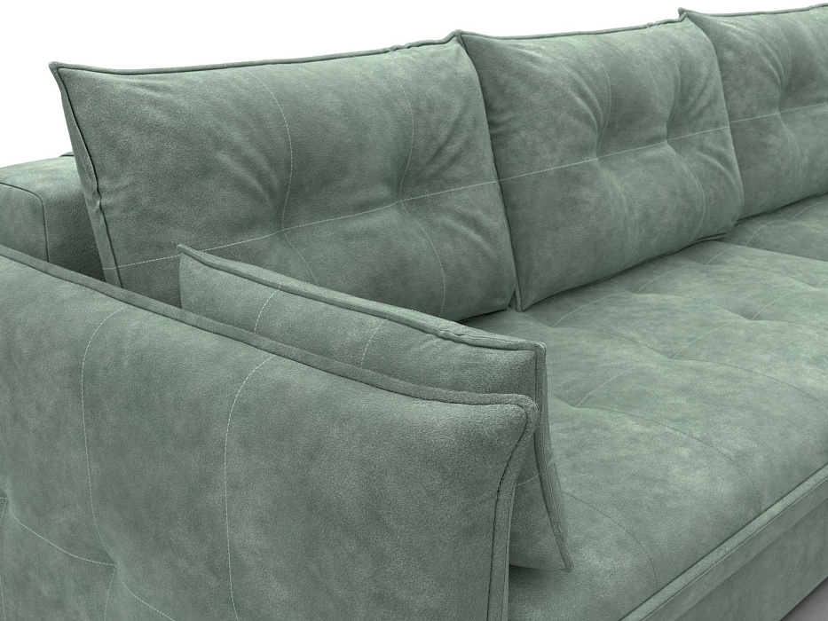 Диван угловой Лига-100 НПБ угол универсальный (brut 08 зеленый)