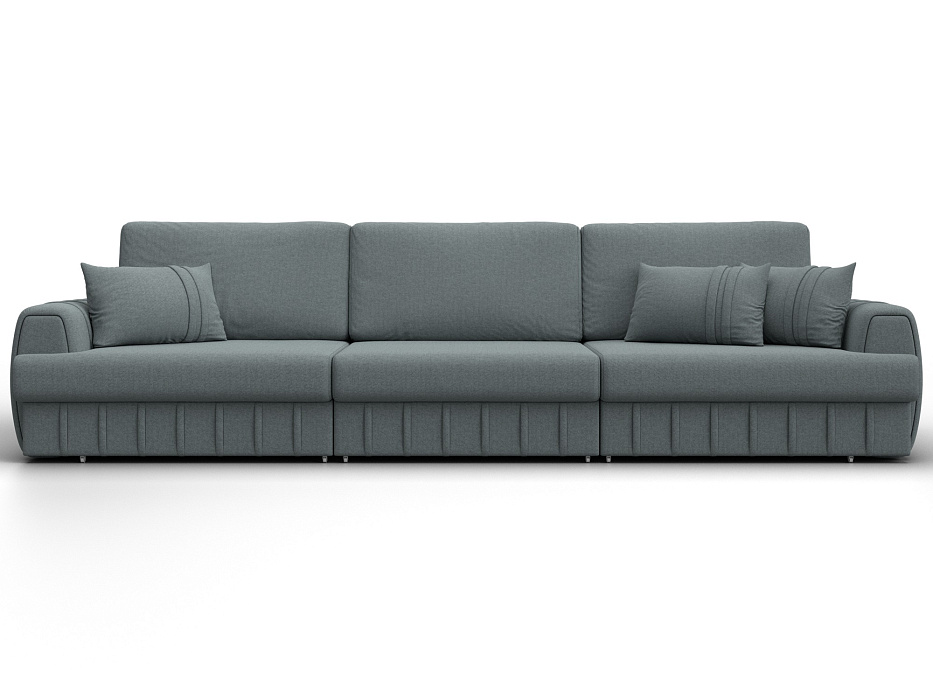 Диван прямой Лига-057 НПБ Лонг (амур 07 серый)