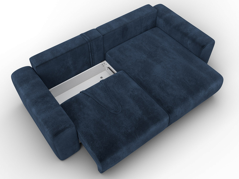 Диван угловой Лига-056 НПБ угол универсальный (tower 13 синий)