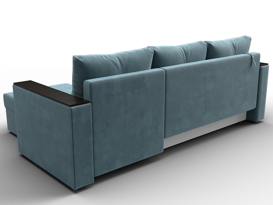Диван угловой Атланта без стола универсальный угол (seven 113 бирюзовый)