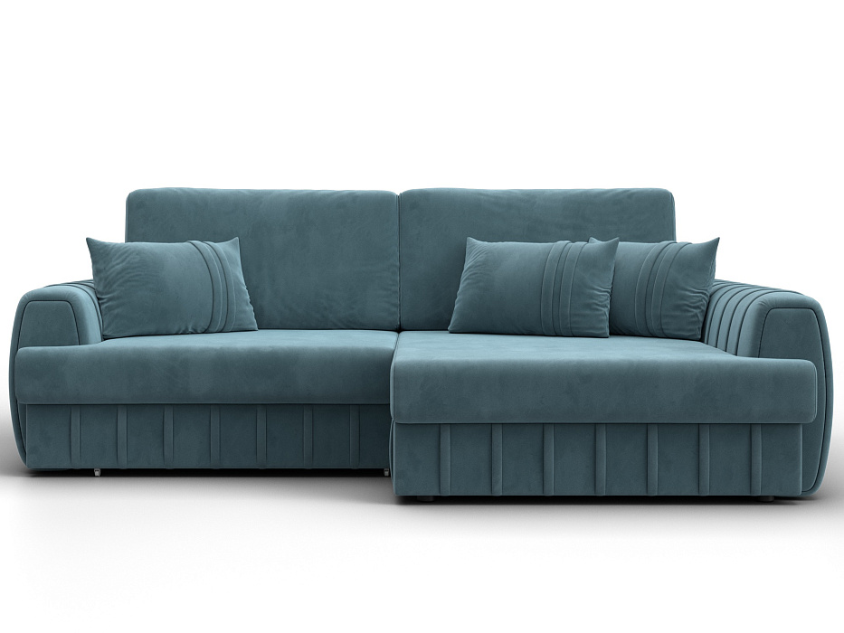 Диван угловой Лига-057 НПБ угол правый (seven 113 бирюзовый)