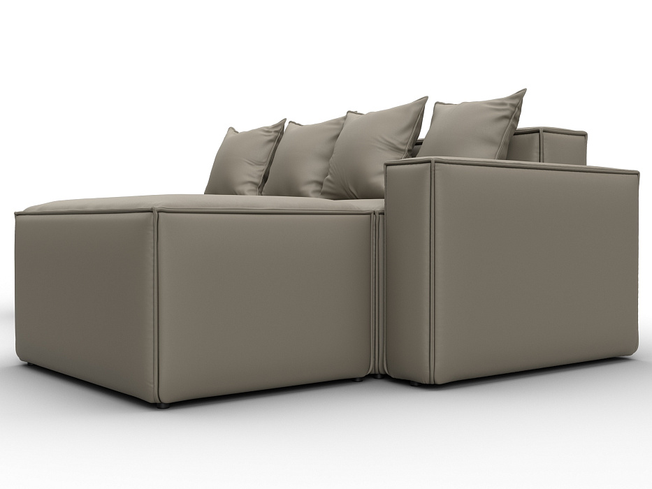 Диван угловой модульный Лига-063 угол правый (grifon 04 бежевый)