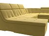 П-образный модульный диван Холидей Люкс (желтый цвет)