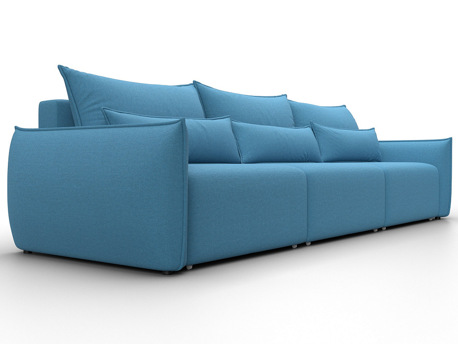 Диван прямой Лига-051 НПБ Лонг (амур 10 голубой)