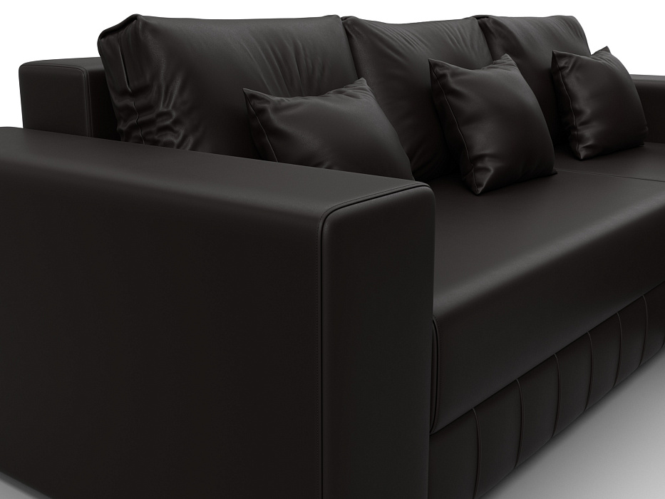 Диван угловой Лига-076 угол универсальный (grifon 12 коричневый)