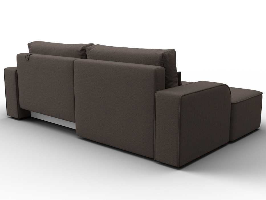 Диван угловой Лига-120 угол левый (амур 05 коричневый)