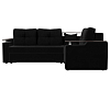 Угловой диван Комфорт правый угол (черный цвет)