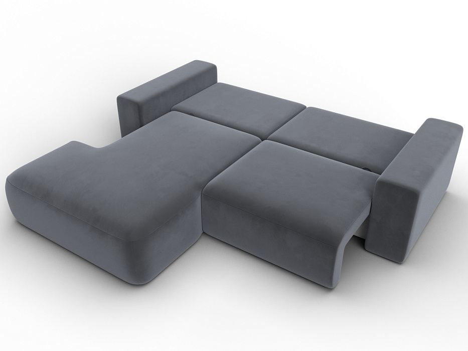 Диван угловой Лига-036 НПБ Классик левый угол (серый)