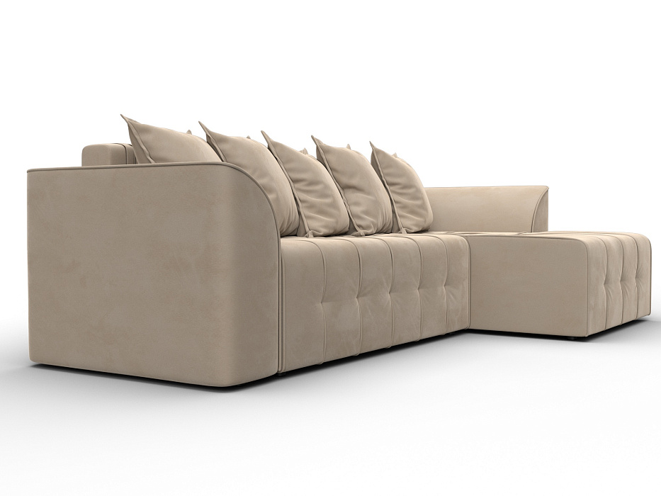 Диван угловой Лига-113 угол правый (seven 729 бежевый)