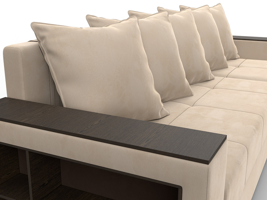 Диван угловой Дубай Лайт угол универсальный (seven 729 бежевый)