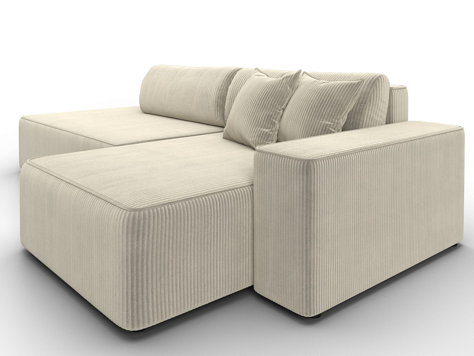 Диван угловой Лига-079 БП угол правый (vertical бежевый)