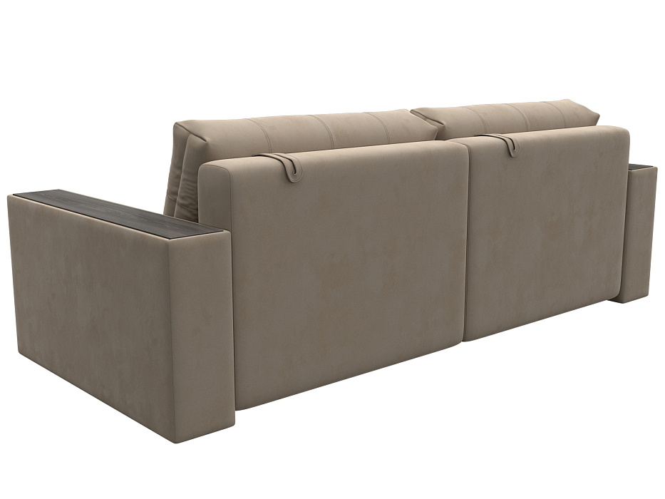 Диван прямой с декором Лига-049 НПБ (seven 729 бежевый)