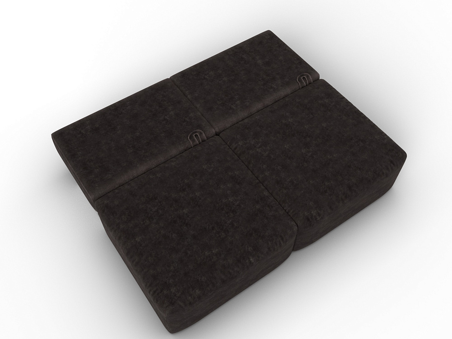 Диван прямой модульный Лига-060 НПБ (brut 17 коричневый)