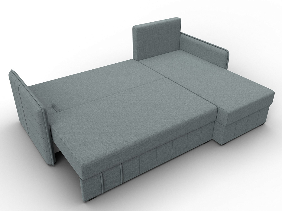 Диван угловой Слим угол универсальный (амур 07 серый)