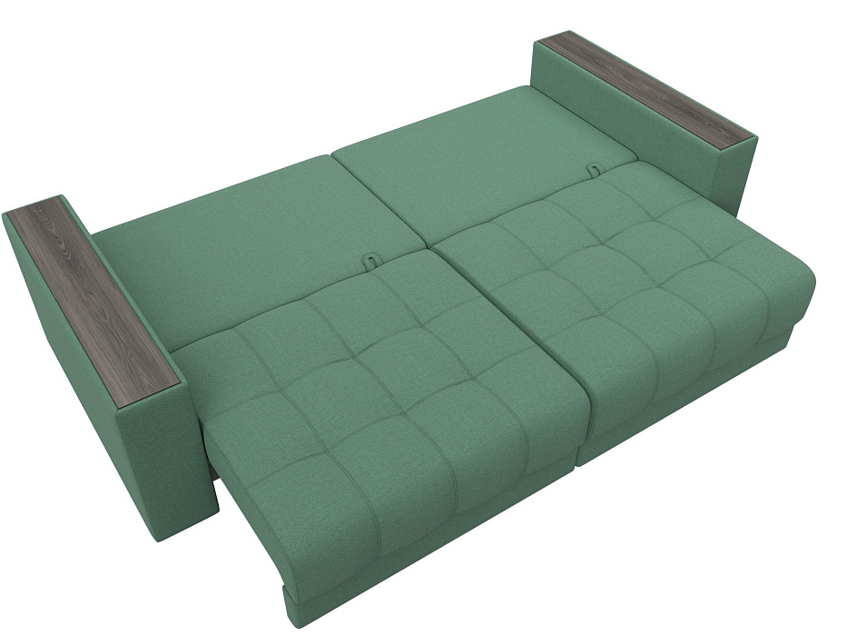 Диван прямой с декором Лига-049 НПБ (амур 11 зеленый) Диван прямой с декором Лига-049 НПБ (амур 11 зеленый)