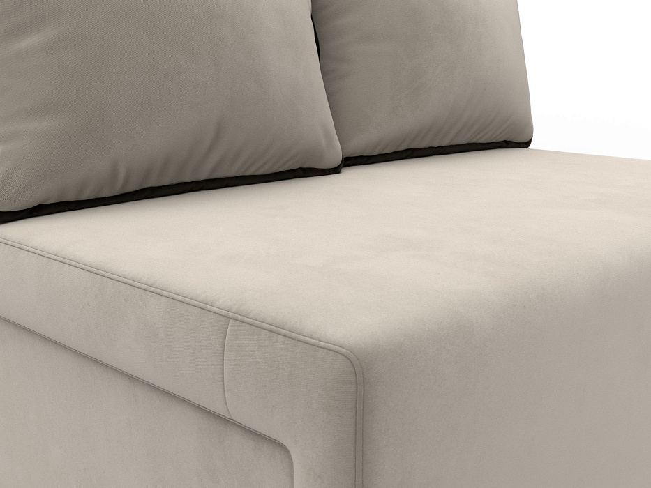 Диван прямой Лагуна (бежевый;коричневый)