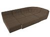 П-образный модульный диван Холидей (коричневый цвет)