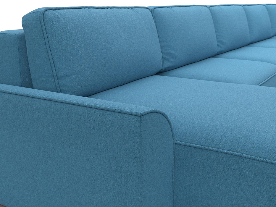 Диван П-образный Лига-048 НПБ МегаЛонг (амур 10 голубой)