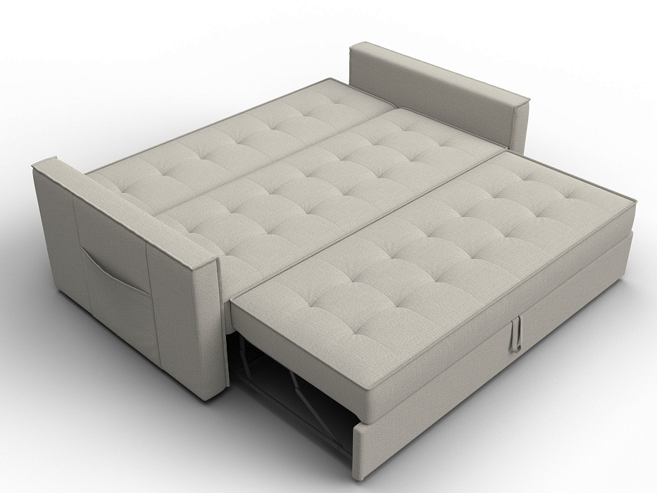 Диван прямой Лига-104 (160) (амур 02 бежевый)