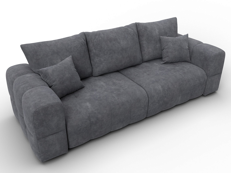 Диван прямой Лига-110 НПБ (brut 16 темно-серый)