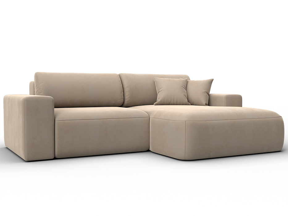 Диван угловой Лига-036 НПБ Классик правый угол (seven 729 бежевый)