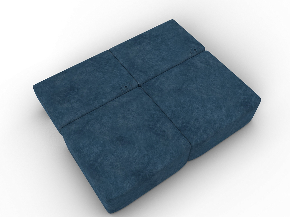 Диван прямой модульный Лига-060 НПБ (brut 11 синий)