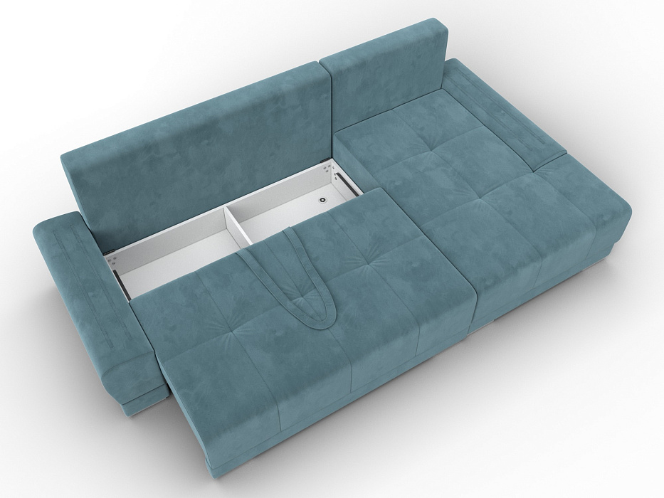 Диван угловой Лига-119 угол правый (seven 113 бирюзовый)
