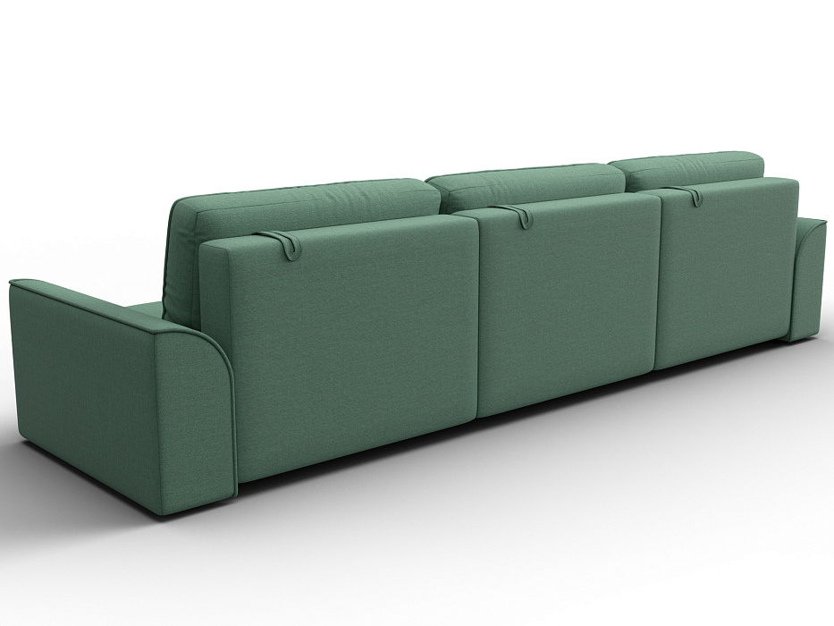 Диван прямой Лига-048 НПБ Лонг (амур 11 зеленый)