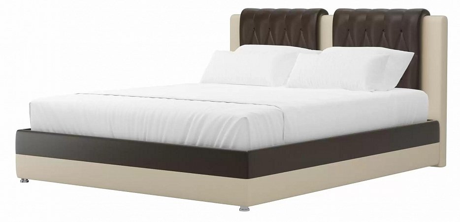 Интерьерная кровать Камилла 160 (коричневый\бежевый)