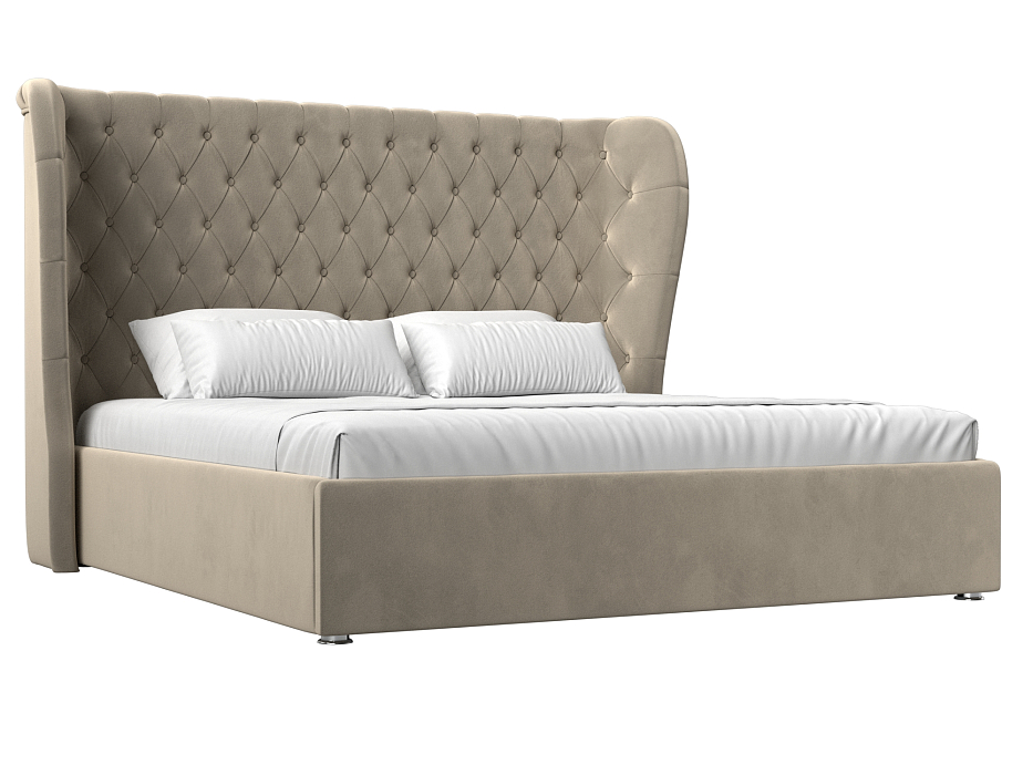 Интерьерная кровать Далия 160 (бежевый цвет)