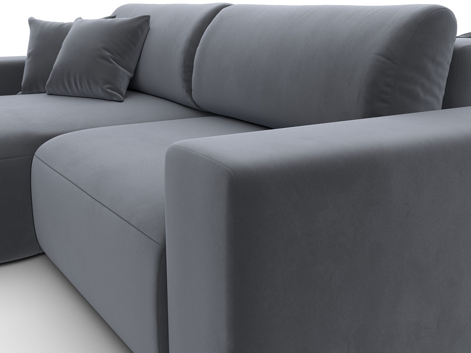 Диван угловой Лига-036 НПБ Классик левый угол (серый)