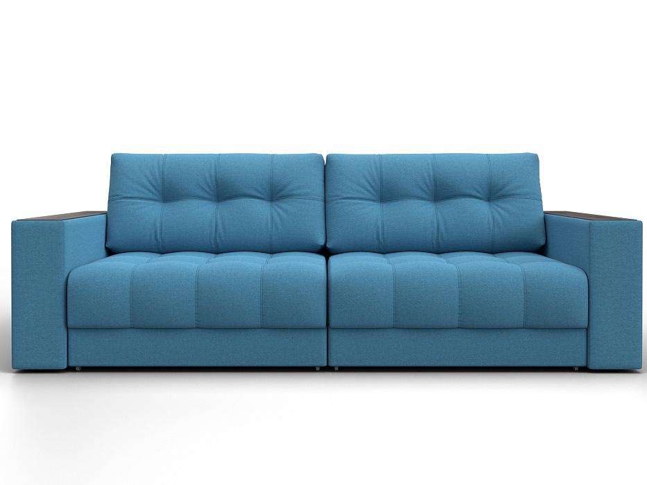 Диван прямой с декором Лига-049 НПБ (амур 10 голубой)