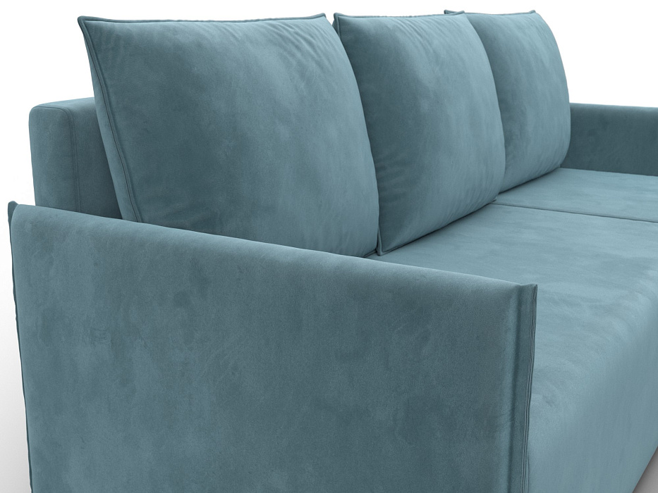 Диван угловой Лига-124 угол универсальный (seven 113 бирюзовый)