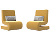 Кресло Волна (2 шт.) (желтый)