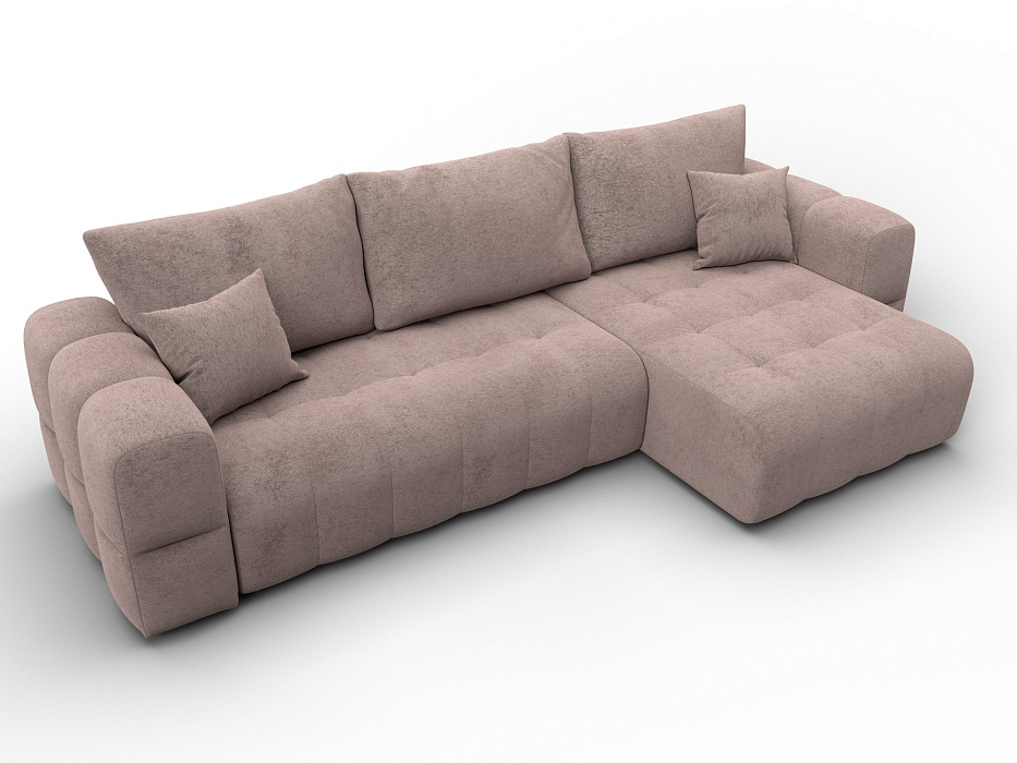 Диван угловой Лига-110 НПБ угол универсальный (tower 05 бежевый)