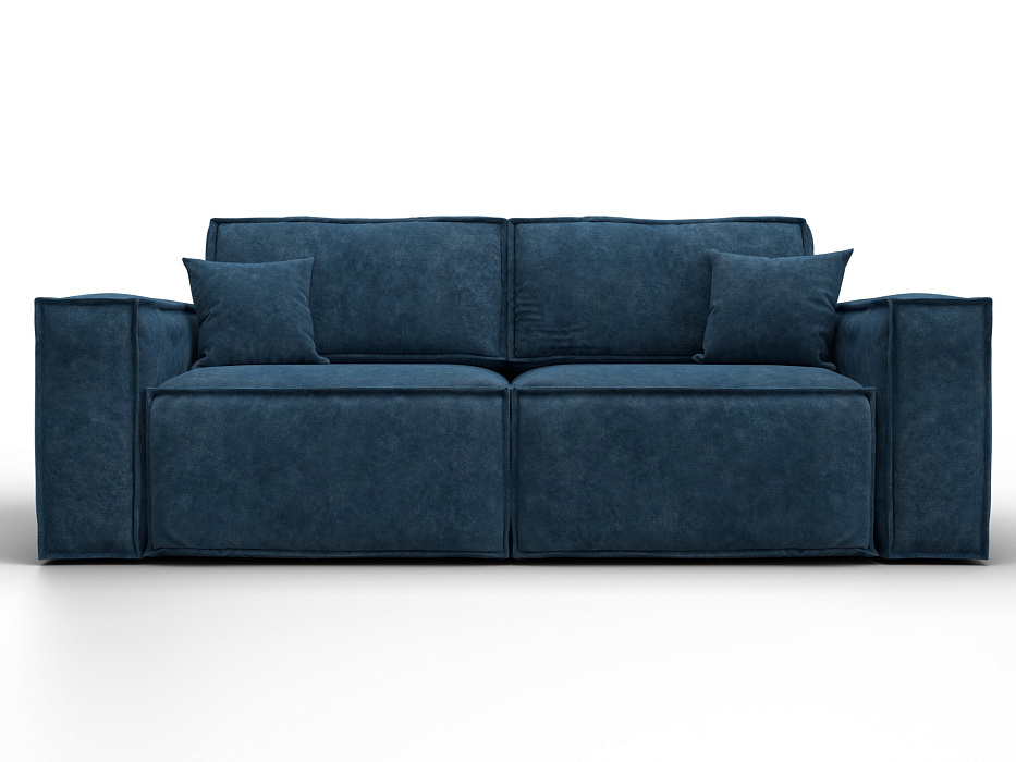 Диван прямой Лига-081 НПБ (brut 11 синий)