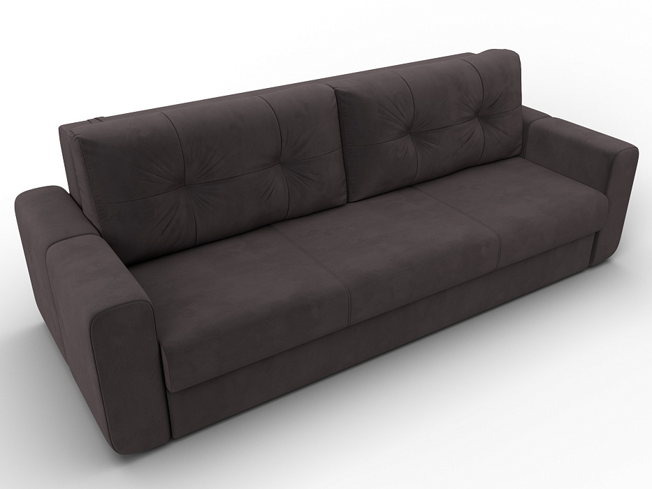 Диван прямой Лига-031 (коричневый)