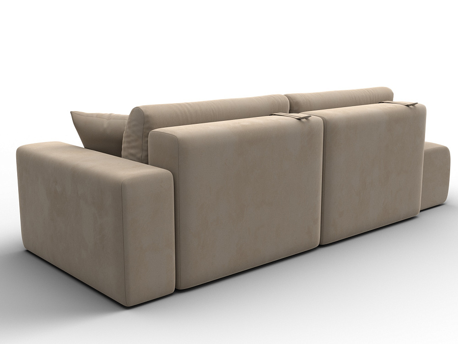 Диван прямой Лига-036 НПБ Модерн подлокотник справа (seven 729 бежевый)