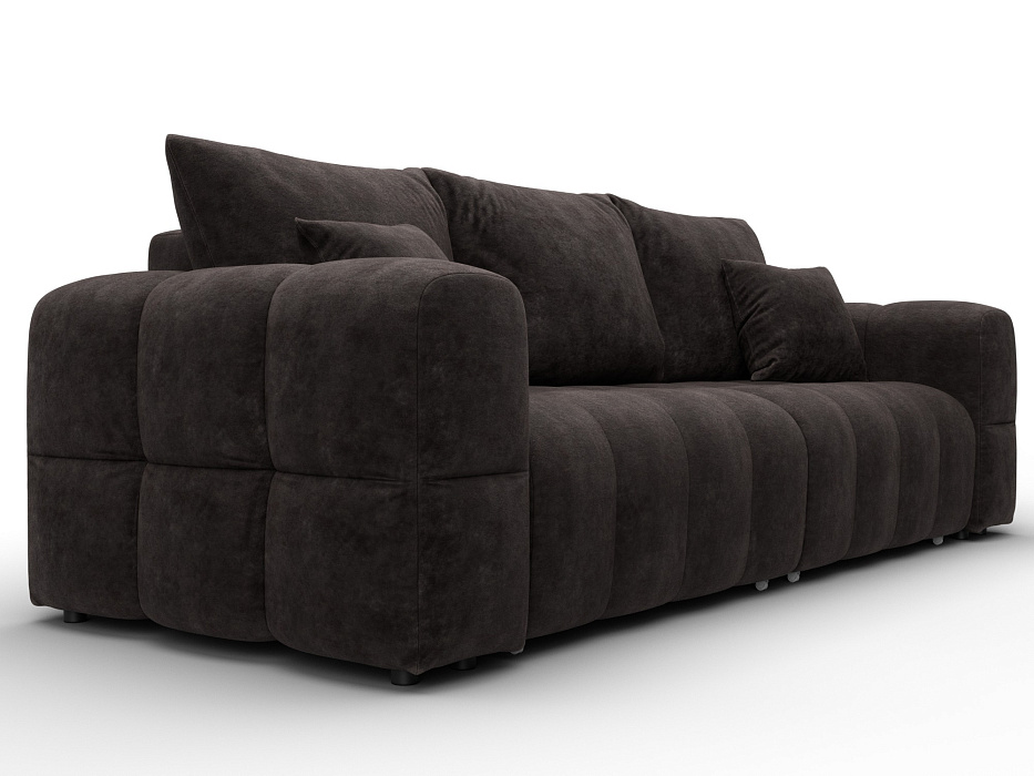 Диван прямой Лига-110 НПБ (brut 17 коричневый)