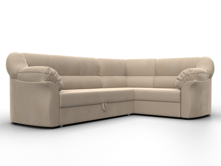 Диван угловой Карнелла правый угол (seven 729 бежевый)