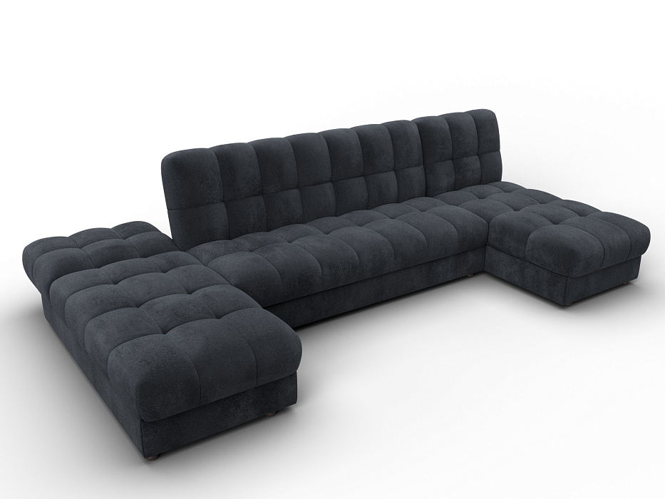 Диван П-образный Лига-116 НПБ (tower 11 темно-серый)